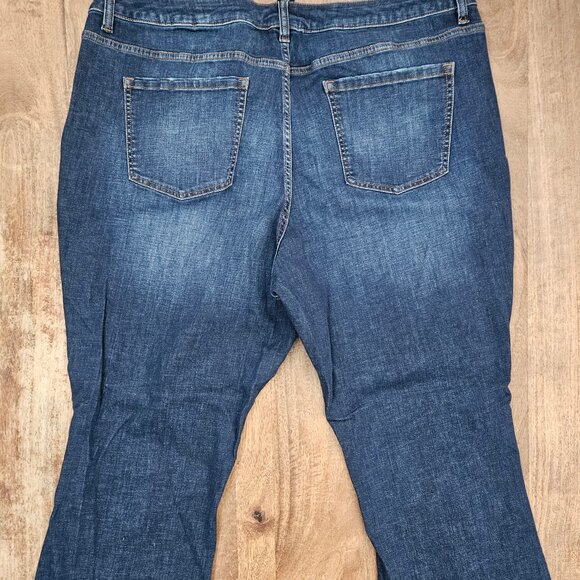 Lane Bryant Jeans Womens Plus 24 Regular Distressed Low Rise Boot Cut - Picture 6 of 6